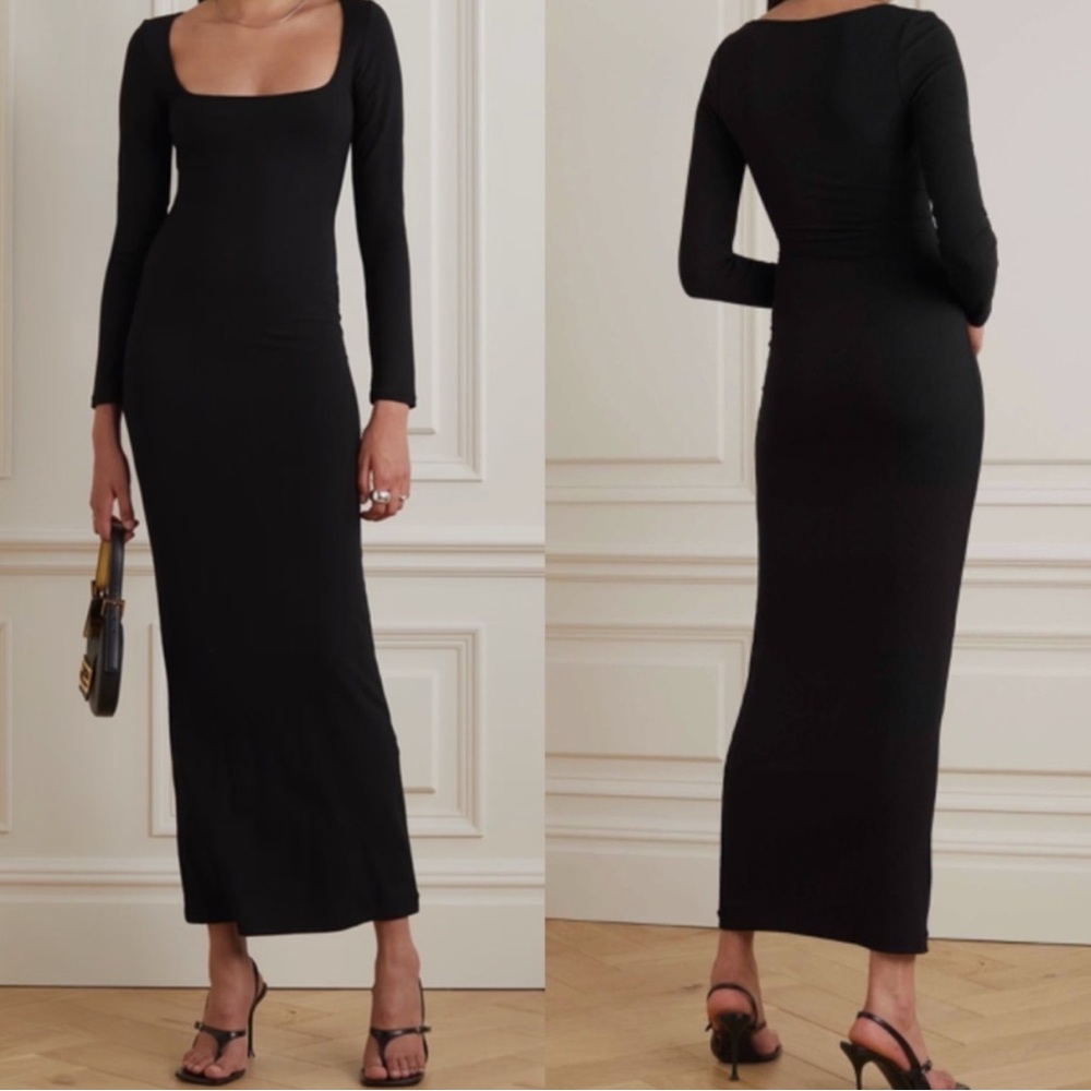 Elegant Black Long Sleeve Dress